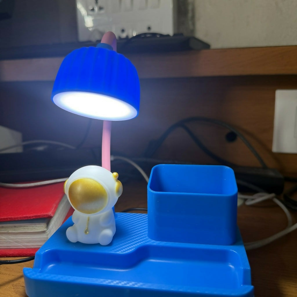 Kids Desk Lamp with Sharpener, Pen Holder & Phone Stand