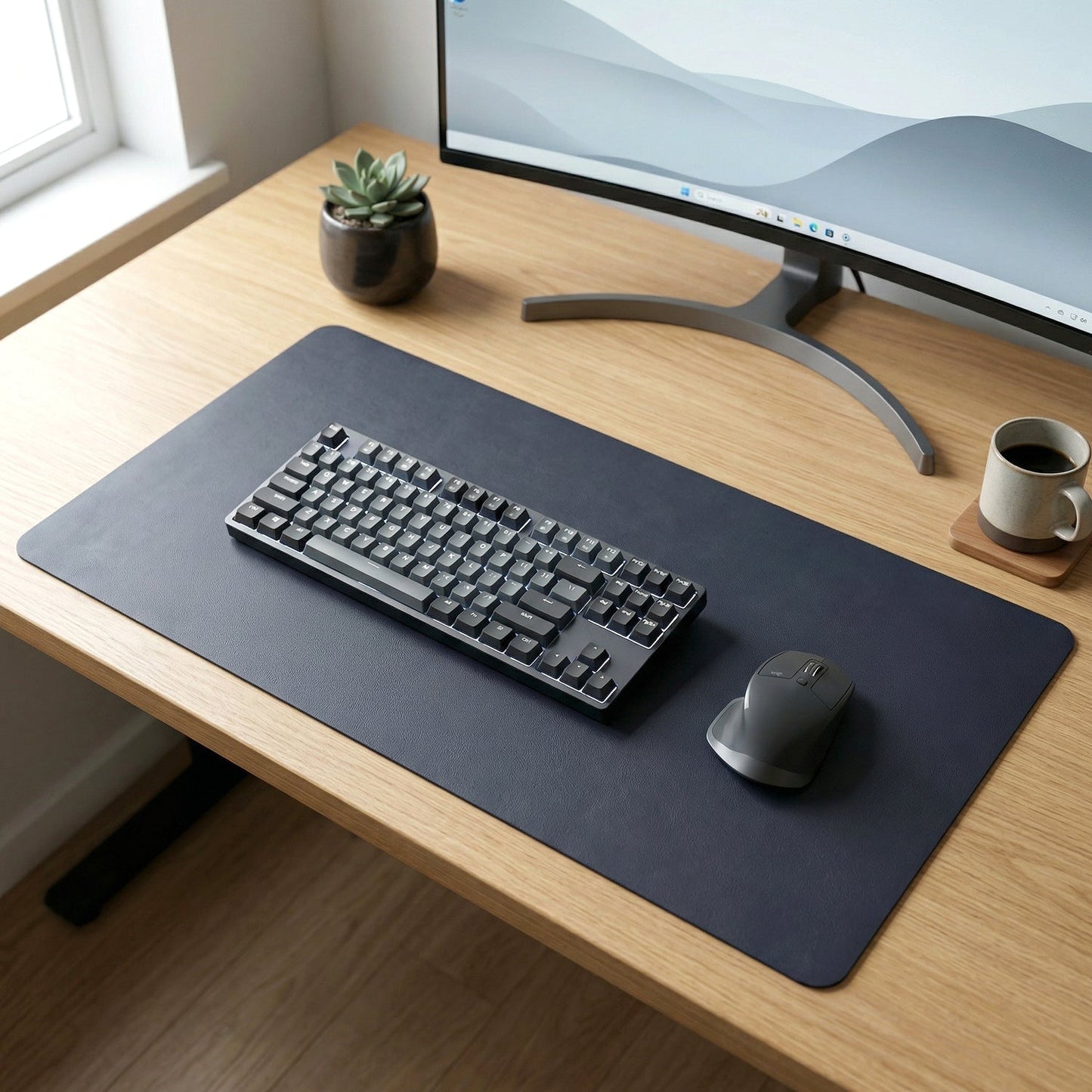 Premium Large Desk Mat Mouse Pad (1 Pc, 60x35 Cm)
