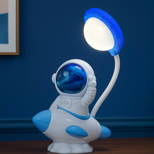 Astronaut Desk Lamp for Kids, USB Powered Night Light, Study Table Lamp