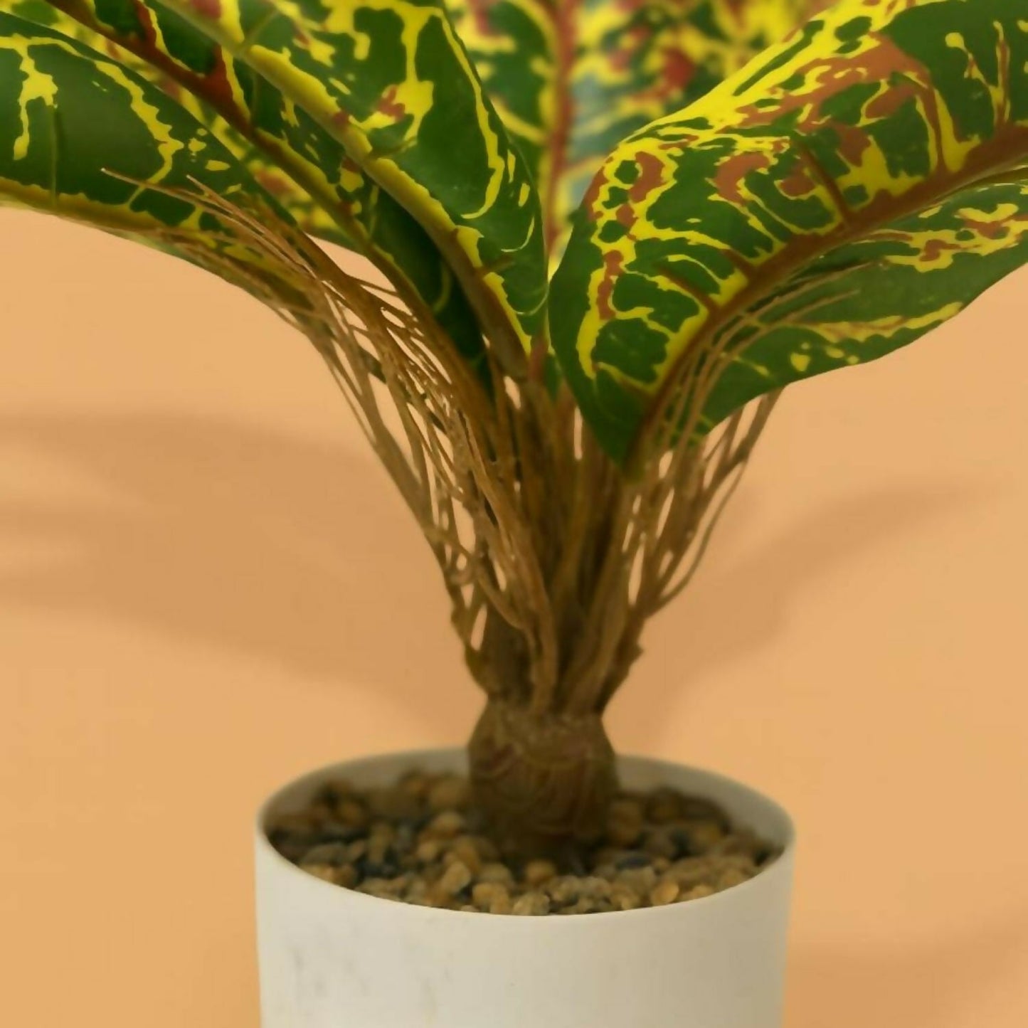 Artificial Decorative Leaf Plant with Pot for Home & Office Table DÃ©cor