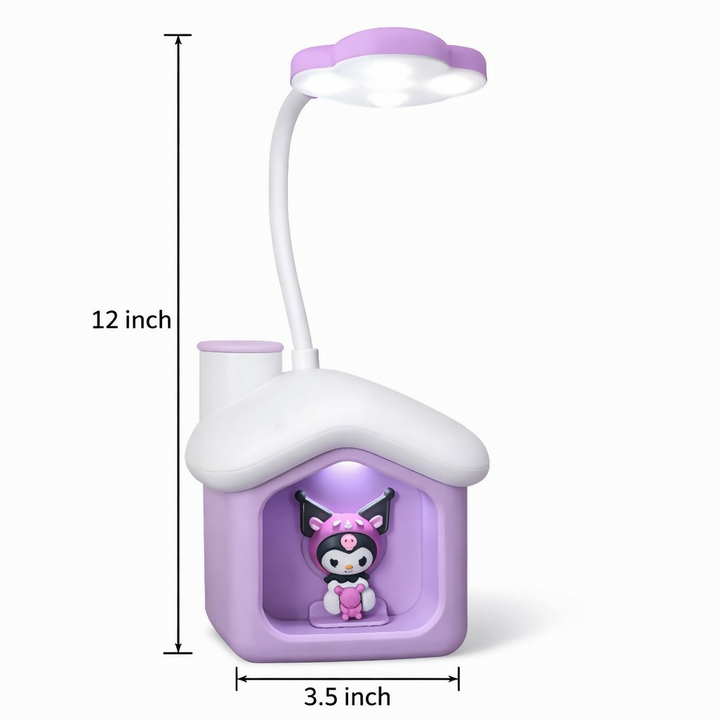 Cute House Desk Lamp with Piggy Bank Coin Saving Light