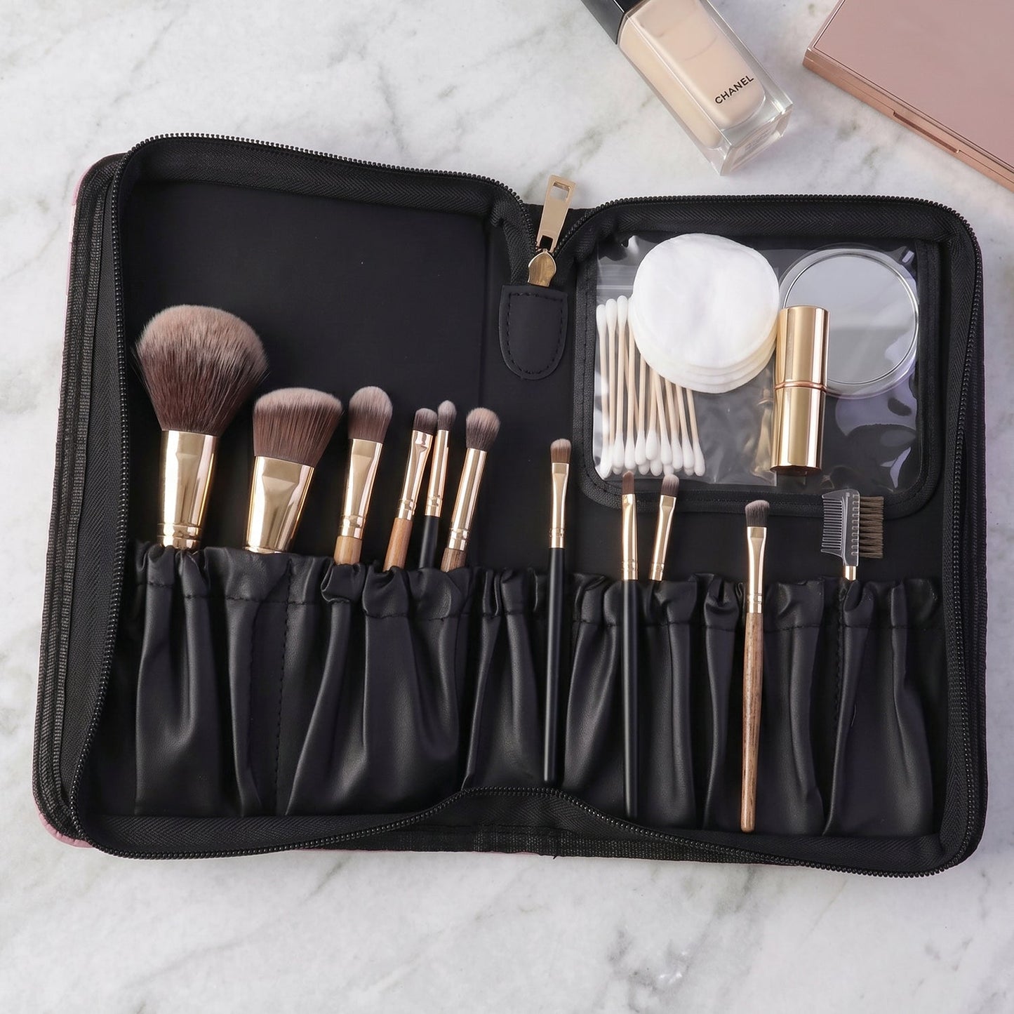 Stylish Makeup Organizer Bag 1 Pc – Premium Zippered Cosmetic Pouch