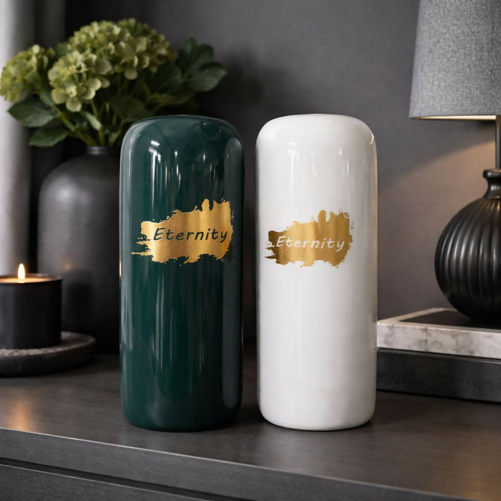 Eternity Decorative Floor Vase 12 Inch Modern Tall Vase for Home DÃ©cor