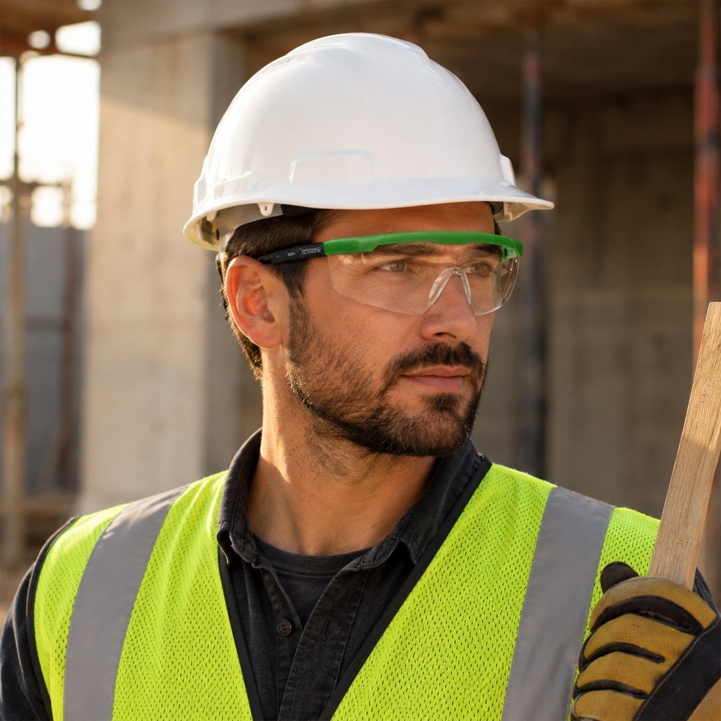 Safety Goggles with Adjustable Temple Length for Eye Protection (1 Pc)