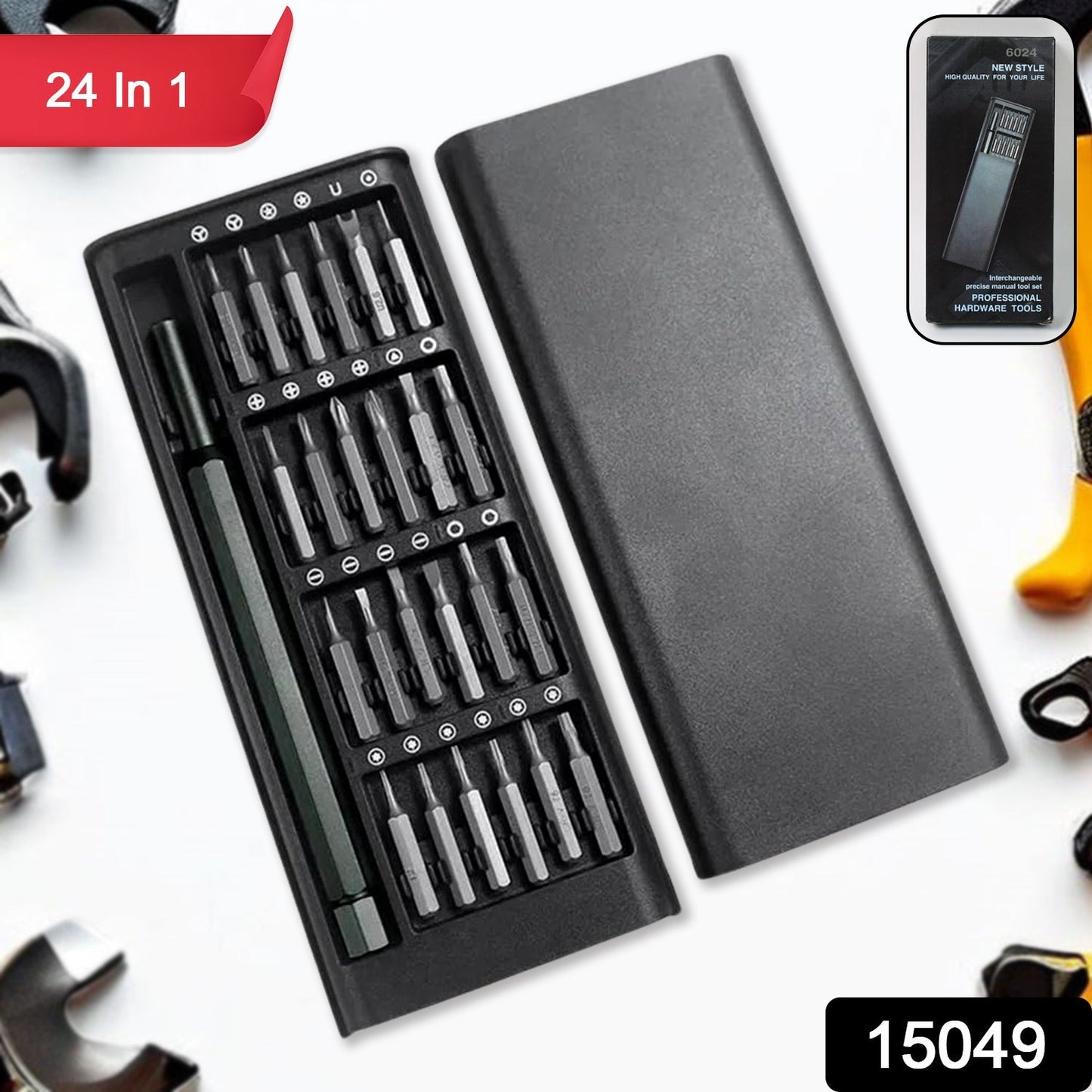 Aluminium 24 in 1 Precision Screwdriver Set, Screwdriver Tool Set (24 Pcs Set)