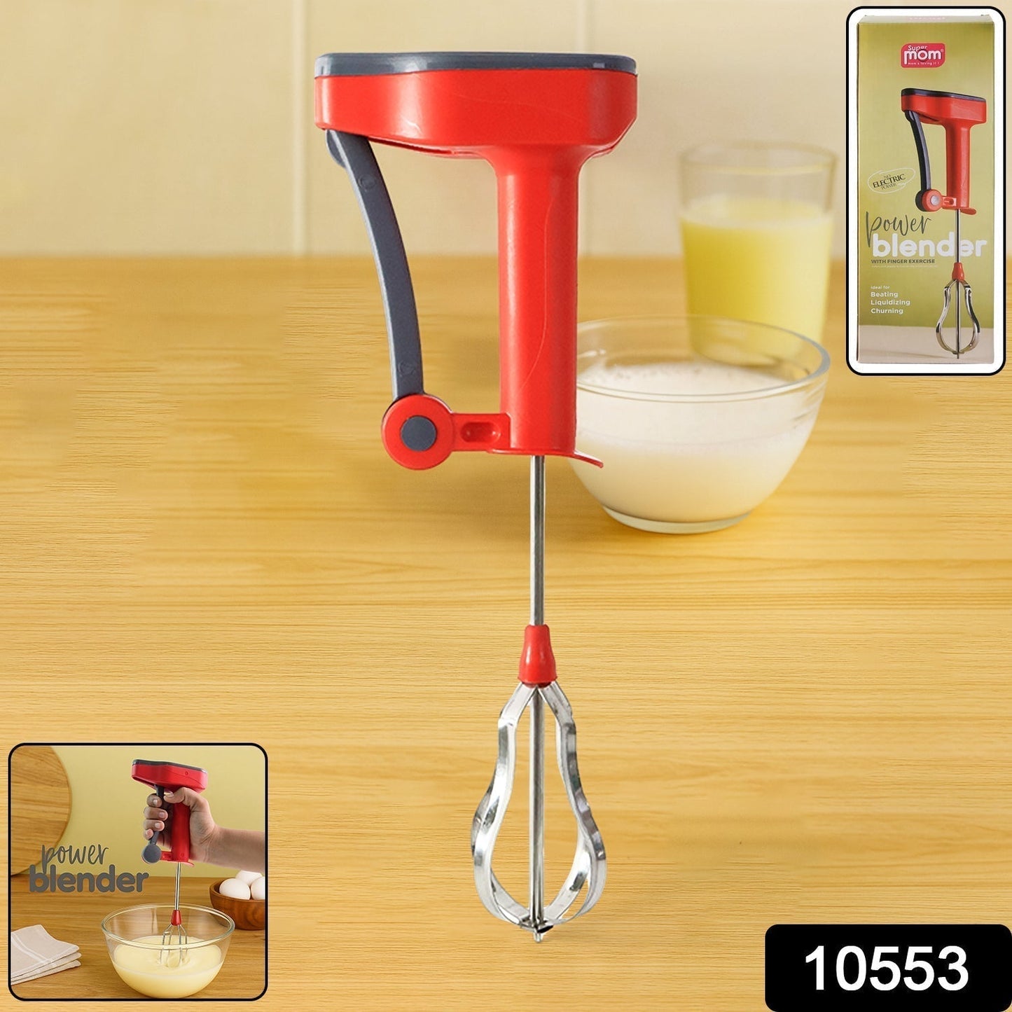Supermom Multi-Function Power Blender for Beating, Liquidizing, and Churning