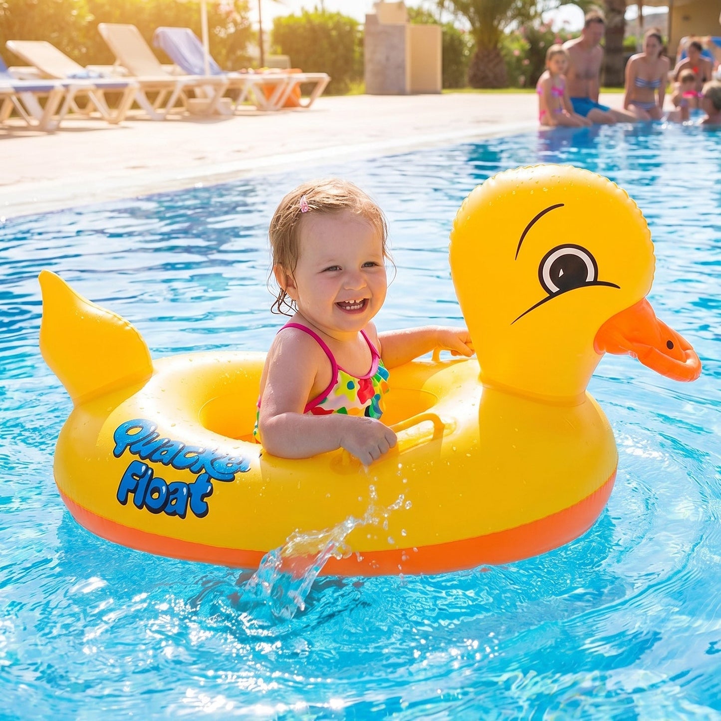 Inflatable Kids Swimming Ring Cartoon Animal Shape Swim Tube (1 Pc, Mix Design)