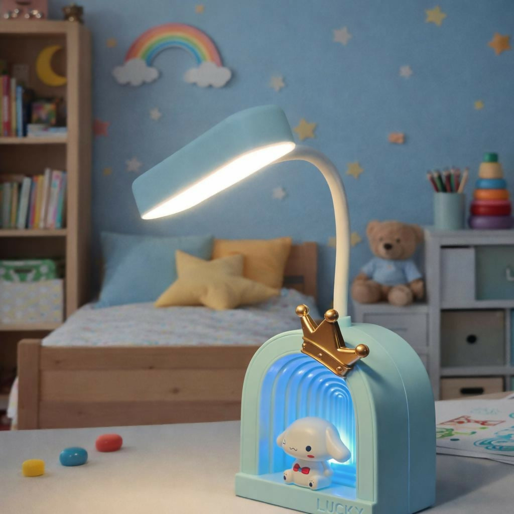 Cute Bunny LED Desk Lamp with Soft Light & Decorative Night Light