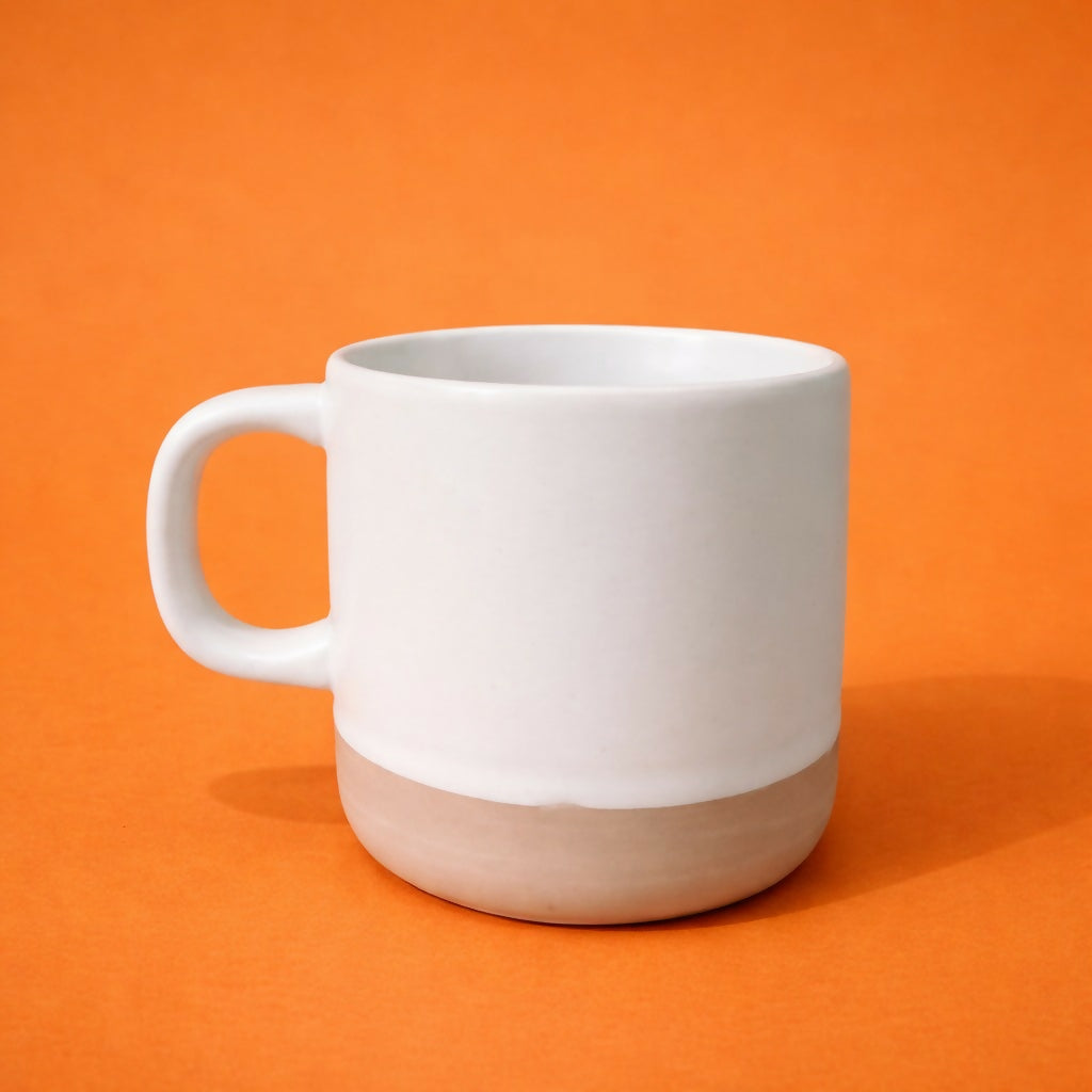 Printed Ceramic Coffee Mug with Wooden Base Romantic Gift Cup