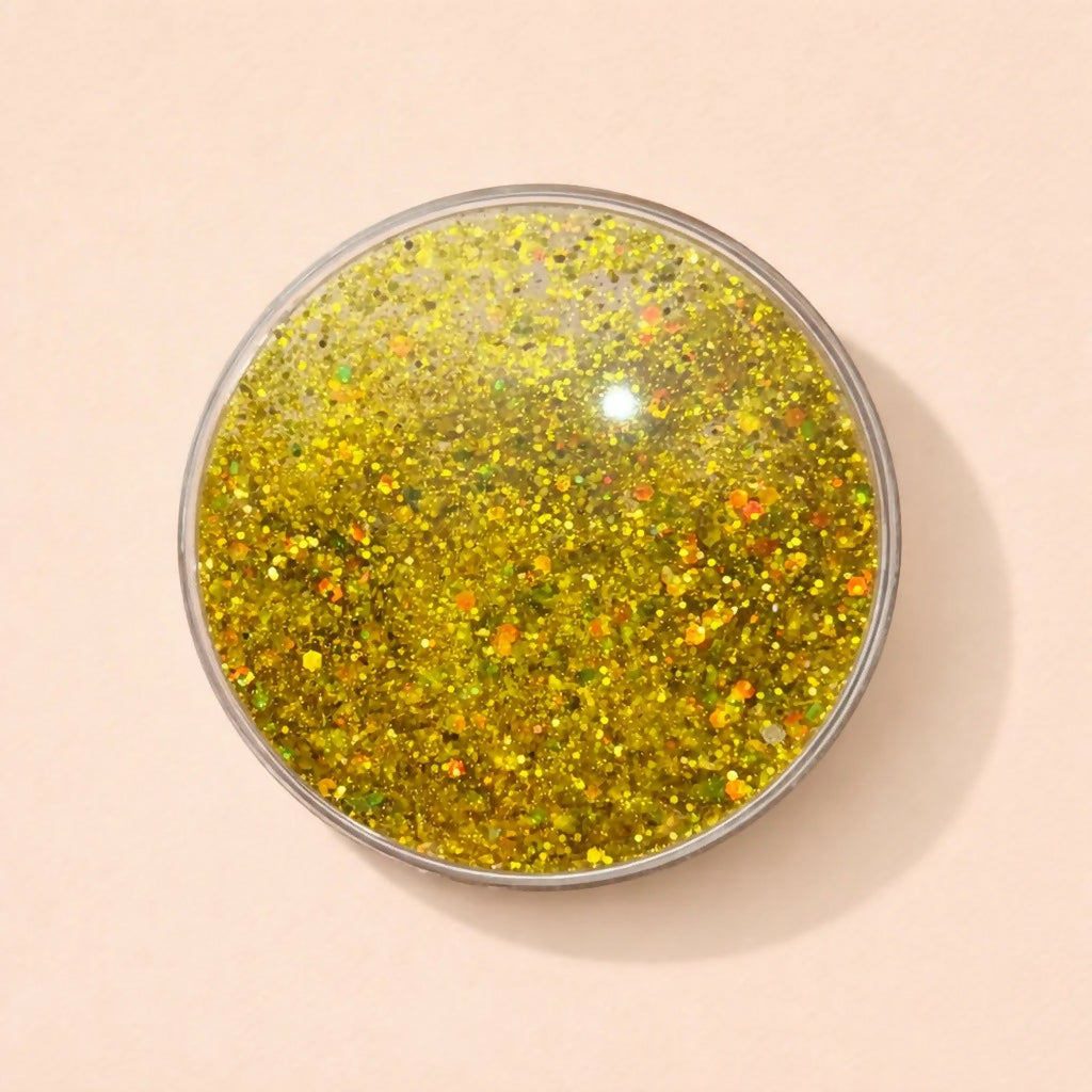 Golden Glitter Liquid Coaster Heat Resistant Cup Mat Decorative
