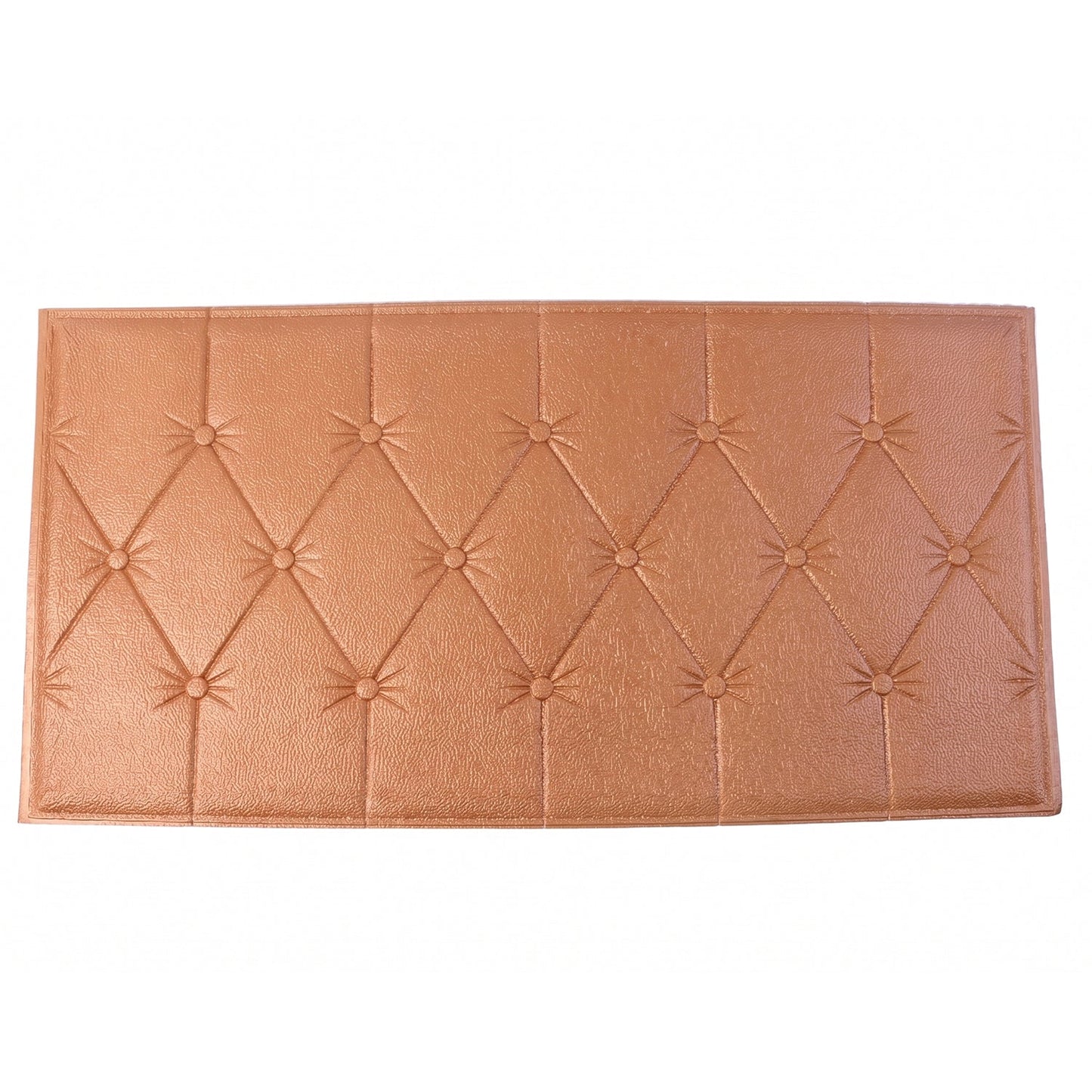 Self Adhesive 3D Foam Wall Panel Cushion Wallpaper (1 Pc, Brown, 69x35 Cm)