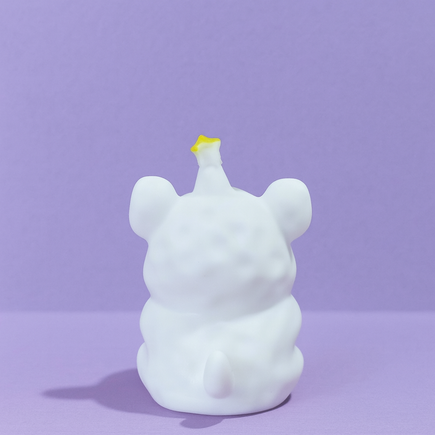 Cute White Bear Holding Blue Star â€“ Adorable Mini Desk Decor | Kids Gift Figurine