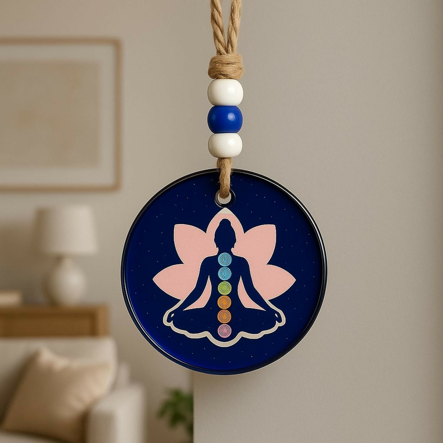 Set of 2 Hanging Wall & Car Decorative Ornaments