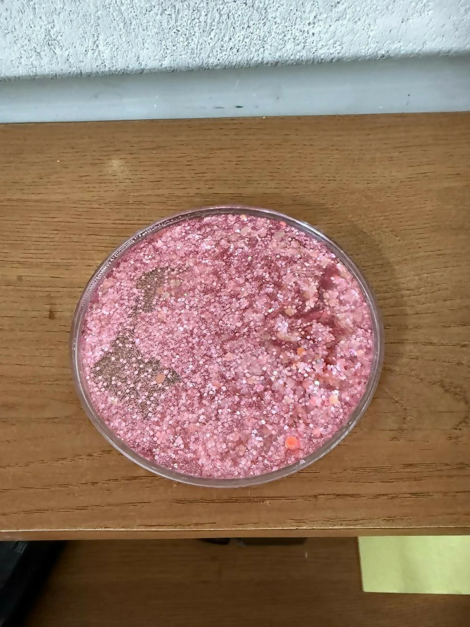Pink Glitter Resin Cup Lid and Coaster Set for Mug Cover