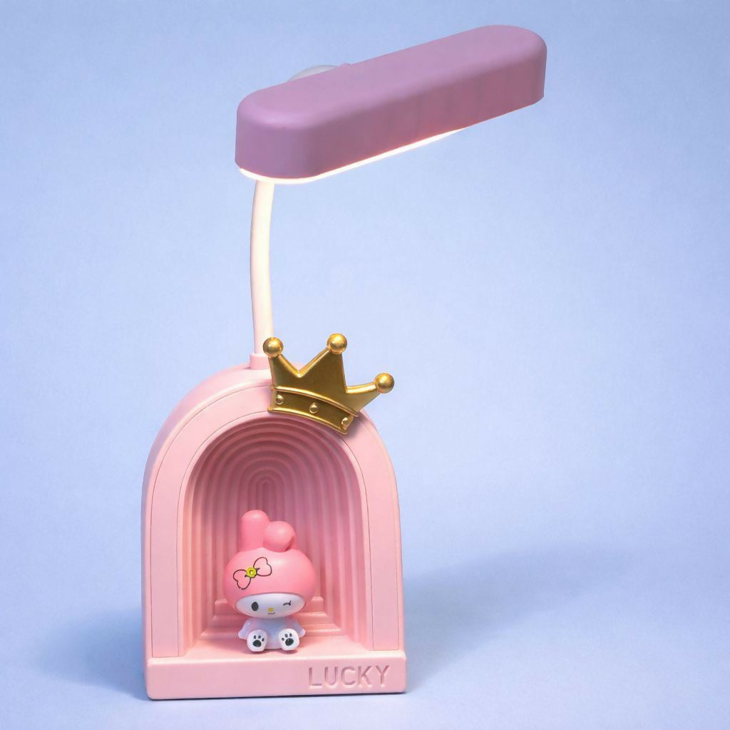 Cute Princess LED Desk Lamp with Soft Light & Decorative Night Light
